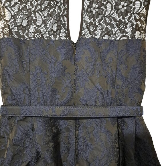 City Chic Ornate Dress - Black and Navy Size 18/M NWT - Picture 10 of 15